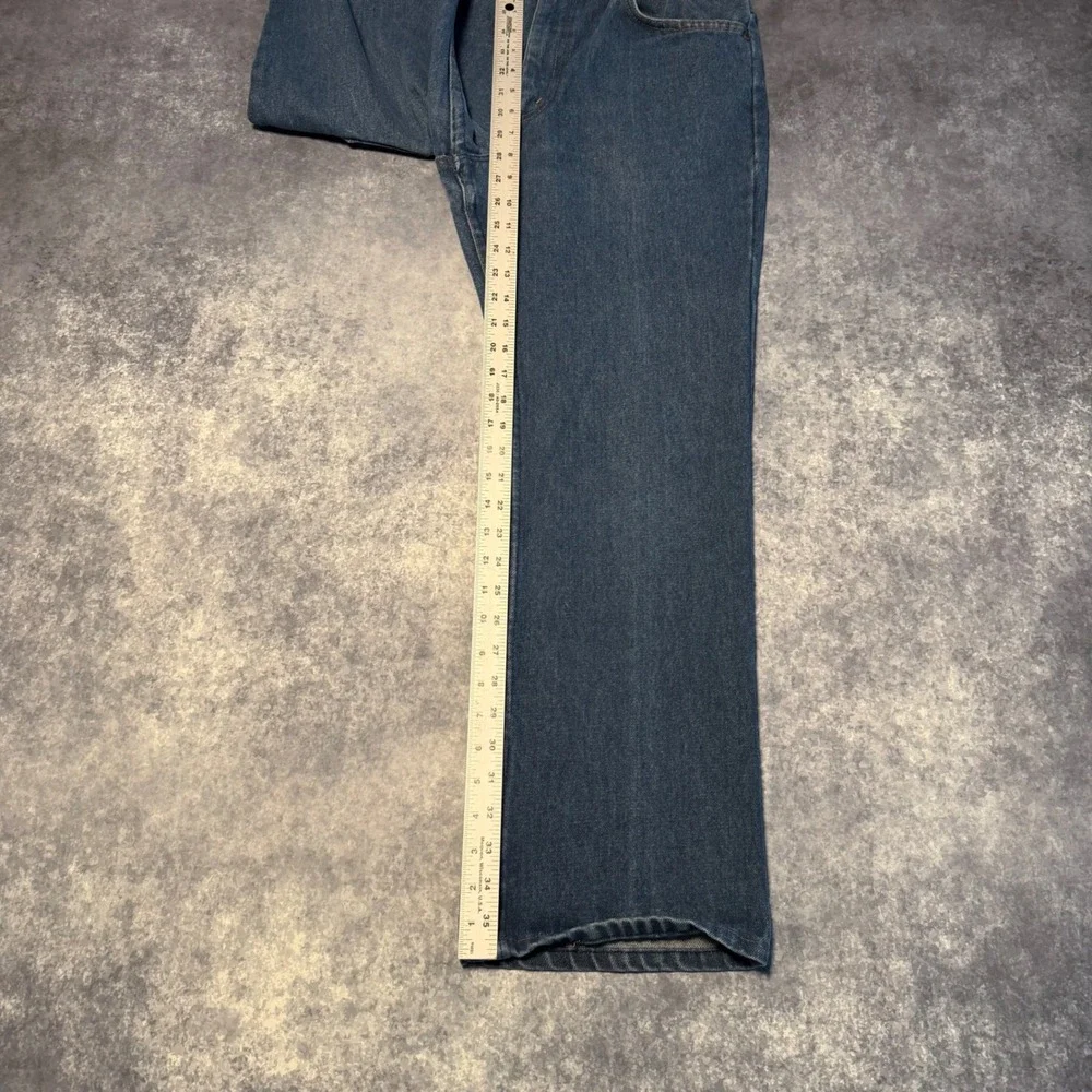 Vintage 70s JCPenney Plain Pockets Jeans Mens Straight Leg Scovill Zip 30x28